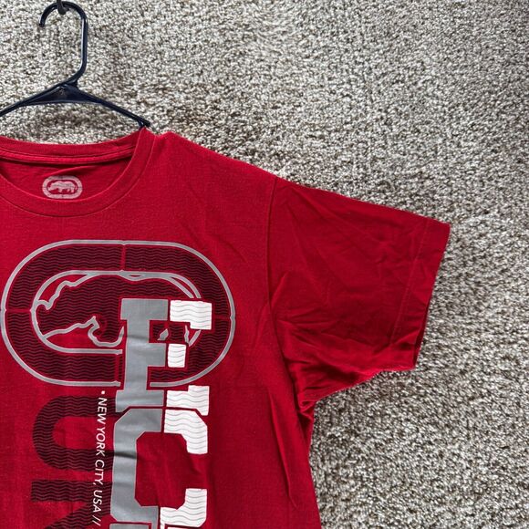 Vintage ECKO UNLTD Shirt Mens Large Red Short Sleeve Cotton Casual Y2K Adult - Picture 4 of 12